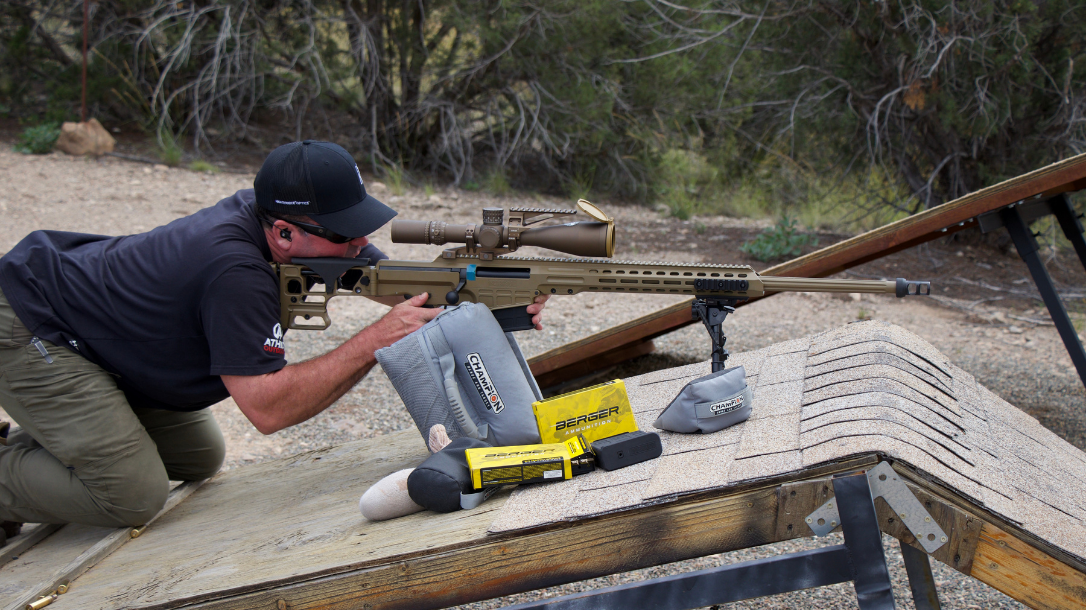 shooting the Barrett MRAD MK22 off a platform allowed us to test it in simulated real world conditions