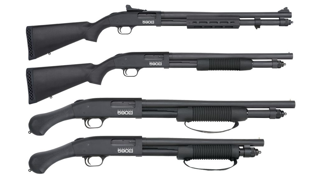 Home Defense Weapons: Mossberg 590S Pump-Action Shotgun.