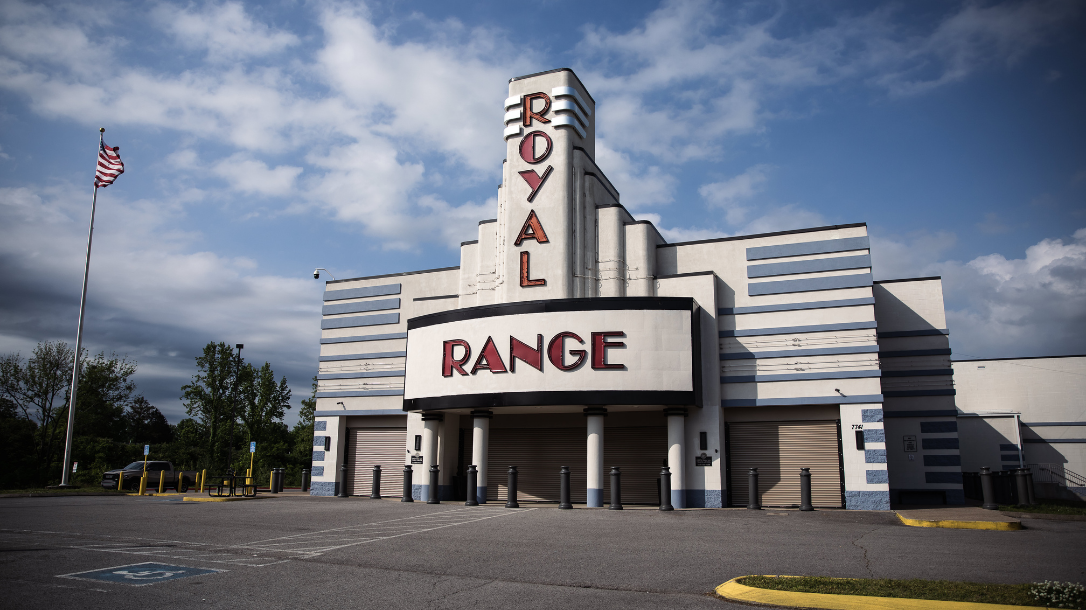 Royal Range is a movie theatre converted to a gun range