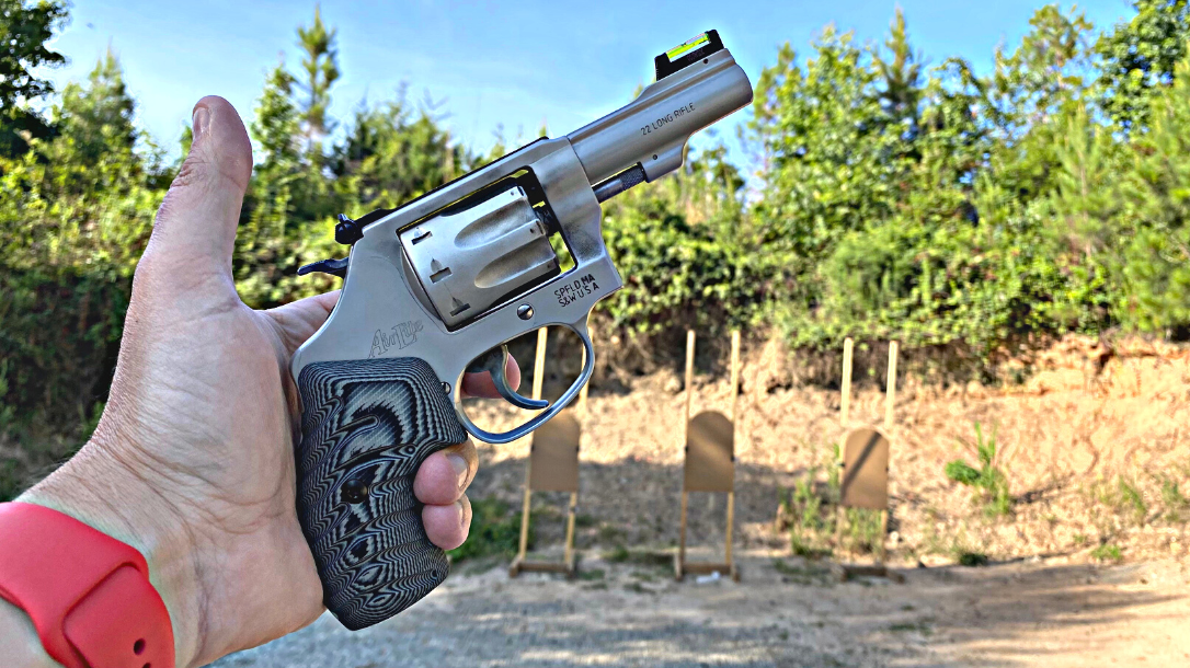 The Smith & Wesson 317 features after market VZ Grips