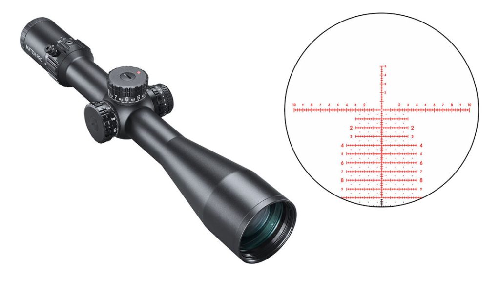The Bushnell Match Pro ED 5-30x56 FFP Riflescope.