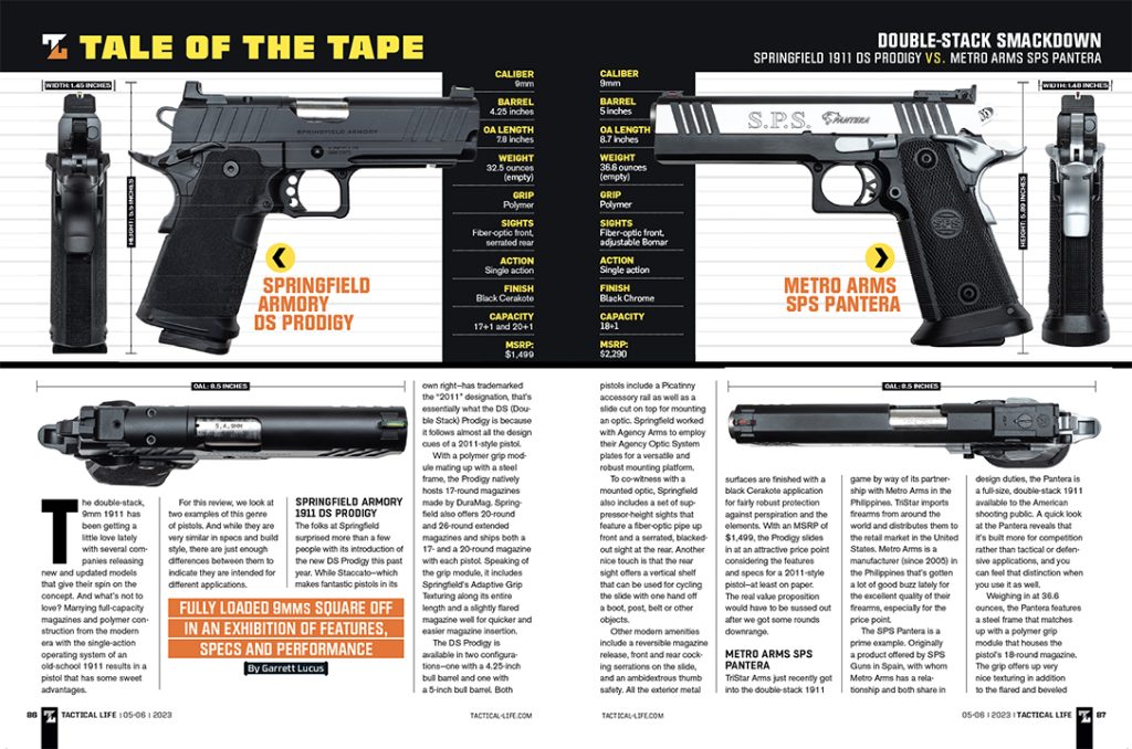 A tale of the tape between Springfield Armory Prodigy and Metro Arms SPS Pantera. 