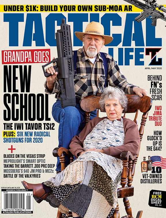 The April-May 2020 cover of Tactical Life magazine. 