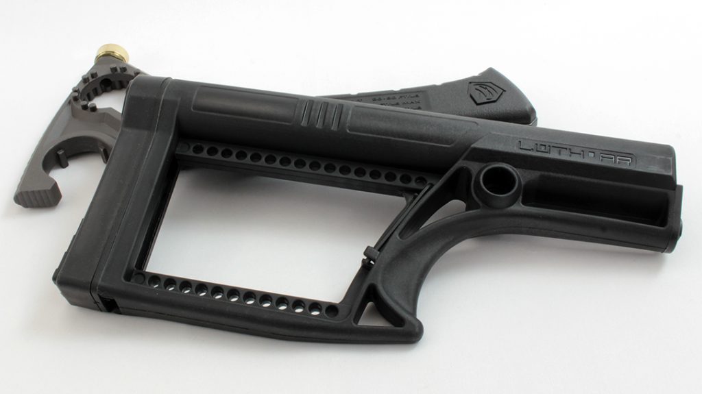 The Luth-AR MBA-2 stock provides a great addition to any rifle build.
